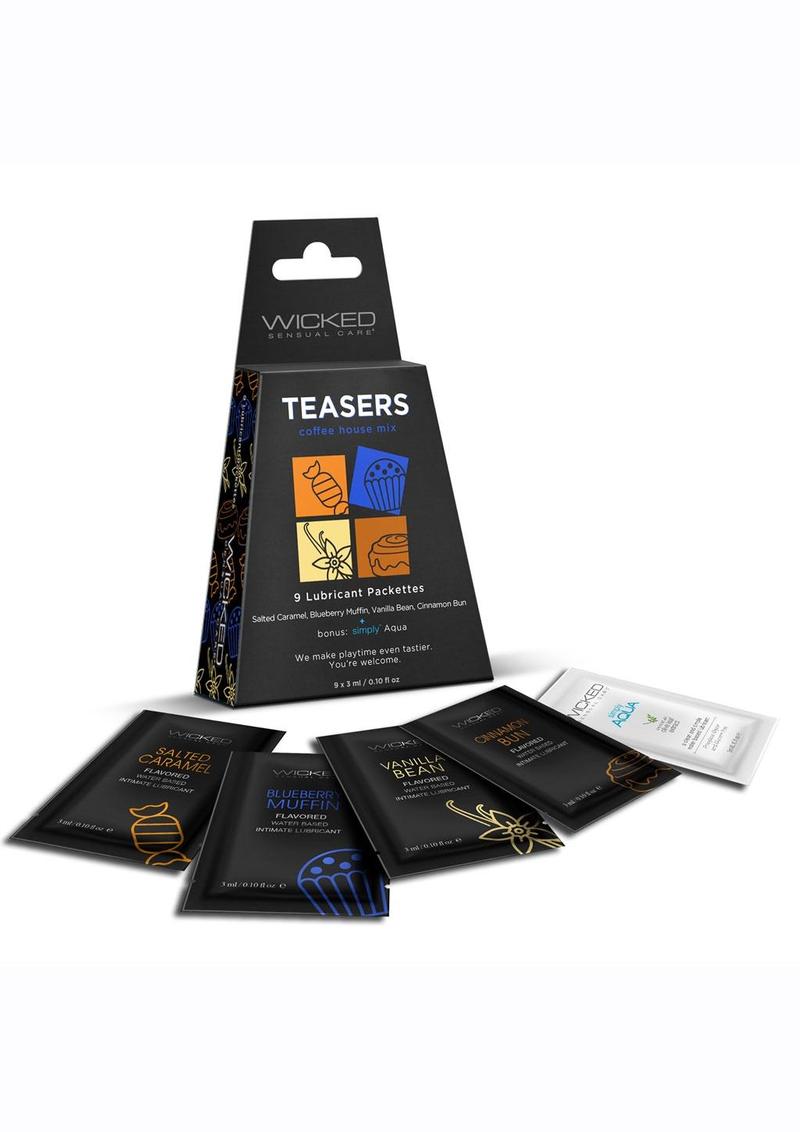 Wicked Teasers Coffee House Lubricant Packettes (8 Pack) - Assorted ...